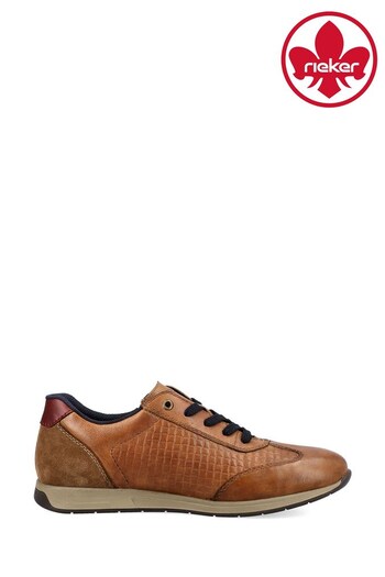Rieker Mens Zipper Brown Fused Shoes (598244) | £80