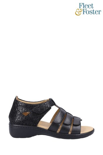 Fleet & Foster Julie Black Sandals (598289) | £60
