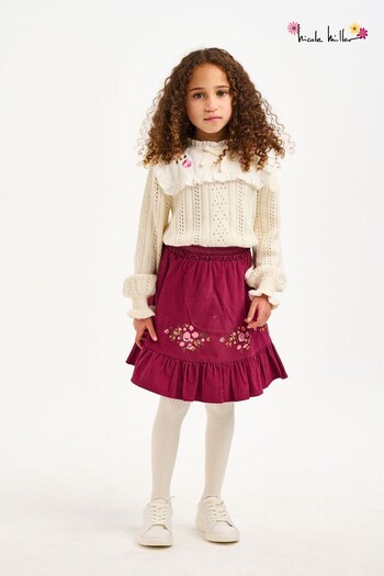 Nicole Miller Purple Cord Skirt (598381) | £35 - £38