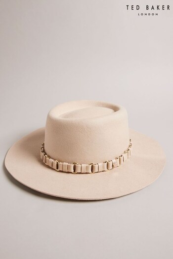 Ted Baker Natural Shonahh Fedora Hat (598478) | £65