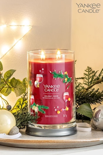 Yankee Candle Red Signature Large Tumbler Holiday Cheer Scented Candle (598489) | £32