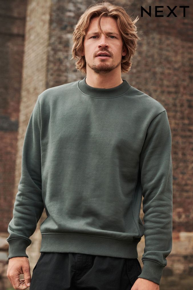 Men Green Sweat Tops Next Official Site