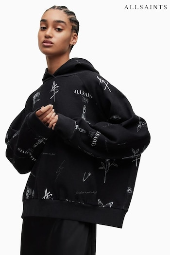 AllSaints  Ventra Black Talon Hoodie (598825) | £129