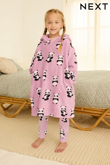 Pink Panda Character Hooded Blanket (3-16yrs) (598959) | £18 - £25