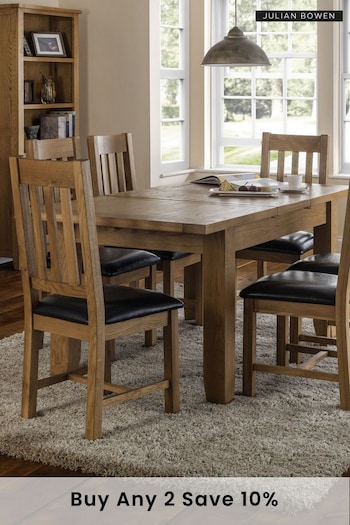 Julian Bowen Set of 2 Wood Astoria Dining Chairs (599069) | £265