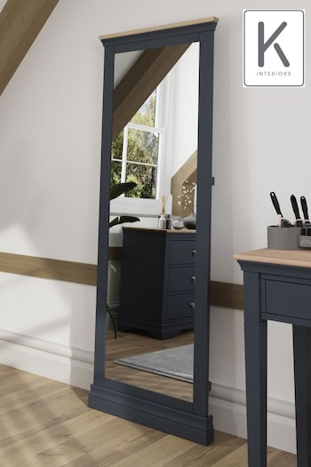 K Interiors Grey Colton Freestanding Cheval Mirror (599853) | £225