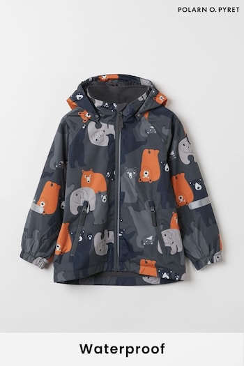 Polarn O Pyret Grey Lightweight Waterproof Shell Jacket (5E5457) | £50