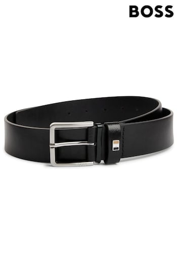 BOSS Black Flag Buckle Leather Belt (5HJ706) | £59