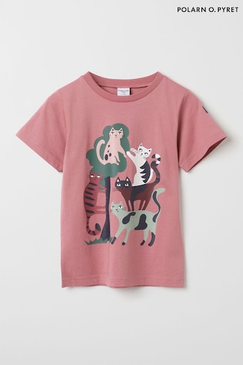 Polarn O Pyret Organic Cotton Animal Print T-Shirt (5M6129) | £14