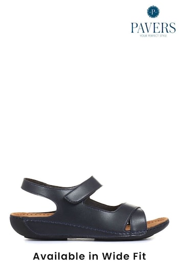 Pavers Ladies Touch Fasten Sandals Zoom (600162) | £33