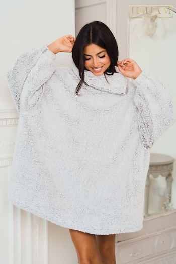Jim Jam the Label Oversized Supersoft Borg Cosy Blanket Hoodie (600700) | £38