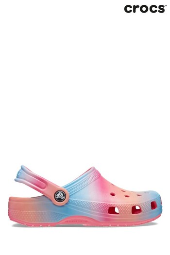 Crocs Kids Pink Classic Color Dip Clog Sandals (600795) | £40