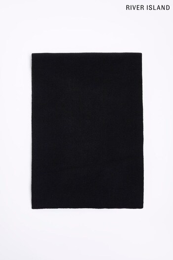 River Island Black Knitted Scarf (601463) | £15