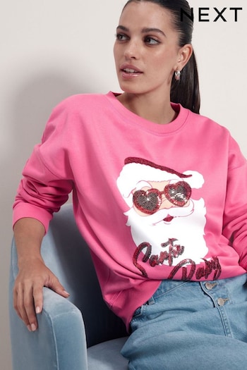 Pink Santa Baby Christmas Sweatshirt (601771) | £30