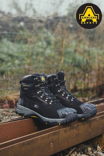 Amblers Safety Black FS987 Metatarsal Protection Waterproof Lace-Up Safety Boots (601840) | £125