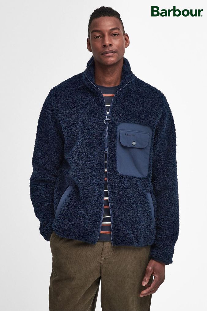 Men's berber fleece jacket top