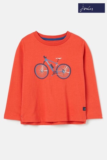 Joules Red 224040 Short Sleeve Printed T-Shirt (602635) | £9.95 - £13.95