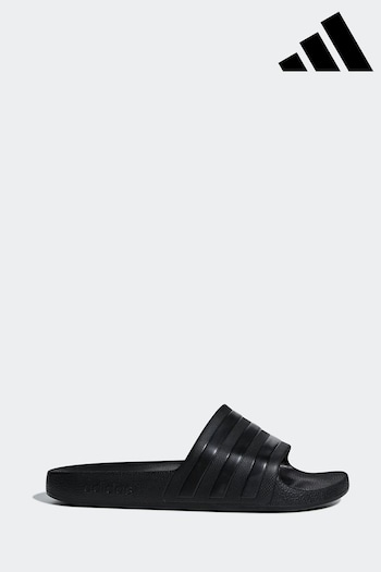 adidas white Black Adilette Sliders (602887) | £20