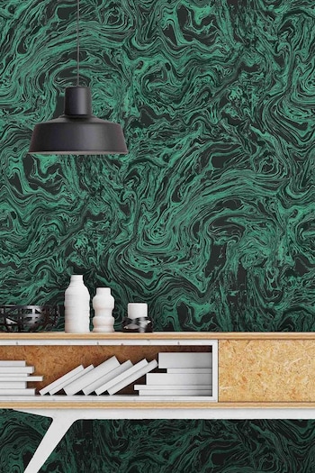 Woodchip & Magnolia Green Flow Wallpaper (603009) | £110