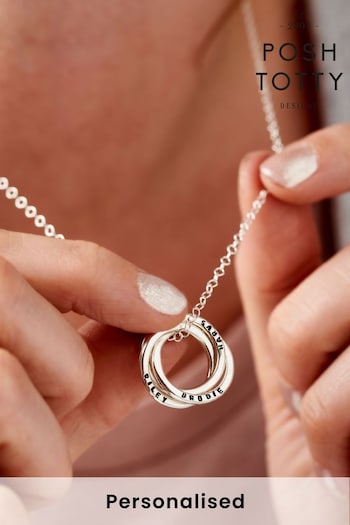 Personalised Russian Ring Necklace by Posh Totty Designs (603031) | £85