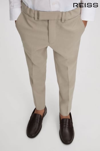 Reiss Stone Fine Junior Wool Side Adjusters Trousers (603432) | £52