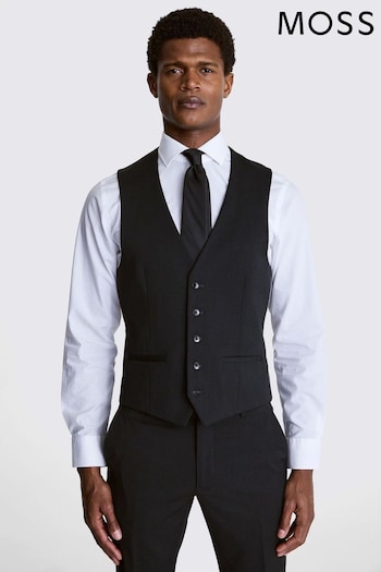 MOSS Charcoal Stretch Suit Waistcoat (603523) | £60