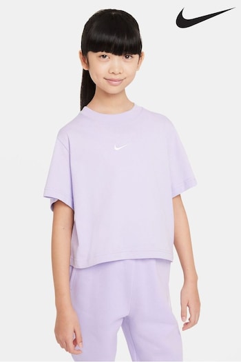Nike zoom Lilac Purple Oversized Essentials Boxy T-Shirt (603670) | £20