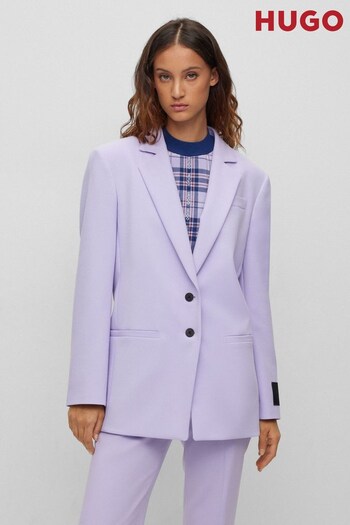 HUGO Purple Relaxed Fit Blazer Jacket (603741) | £289