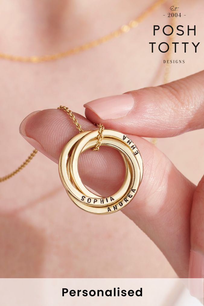 Designer personalised sale necklace