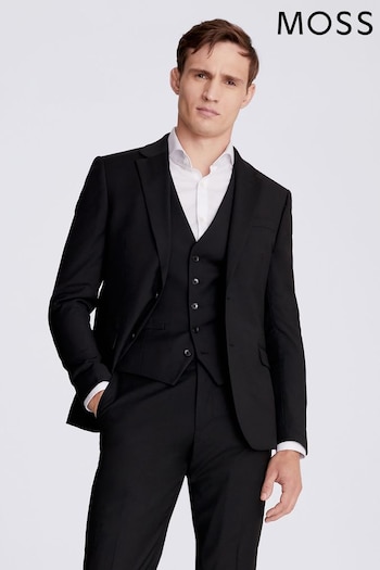 MOSS Skinny Fit Black Stretch Suit (603906) | £119