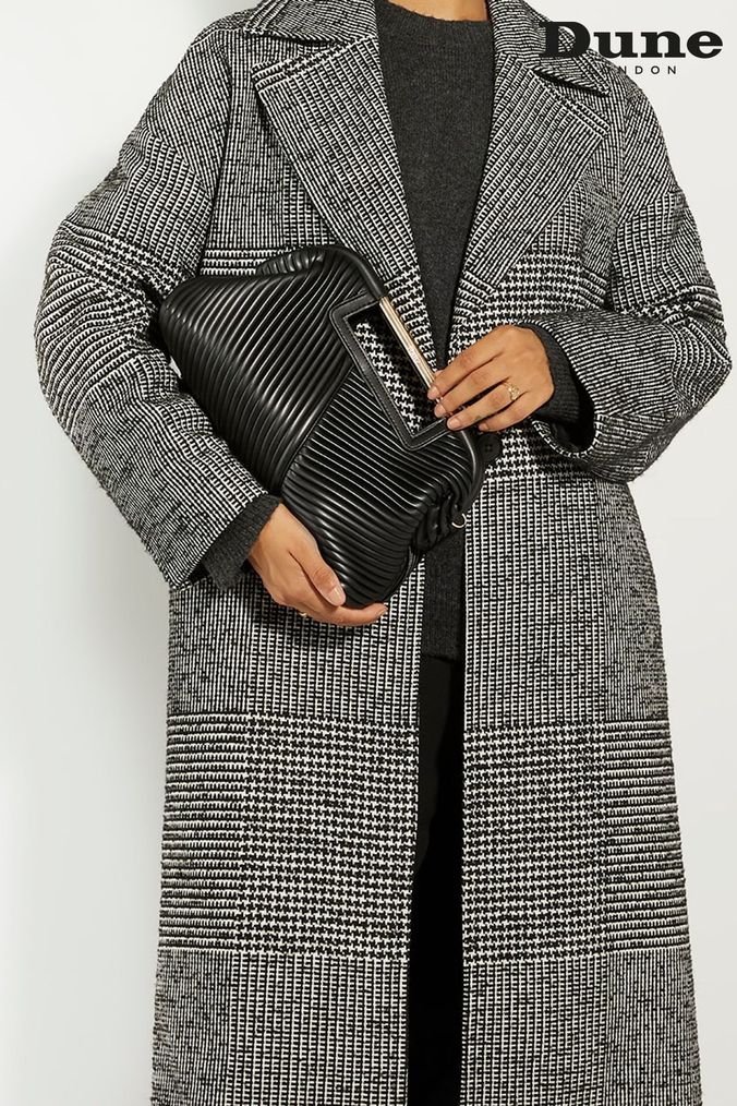 Plain black clutch bag store