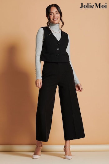 Jolie Moi Black Tailored Waistcoat (604121) | £60