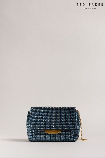 Ted Baker Blue Gliters Crystal Mini Cross Body Bag (604248) | £130