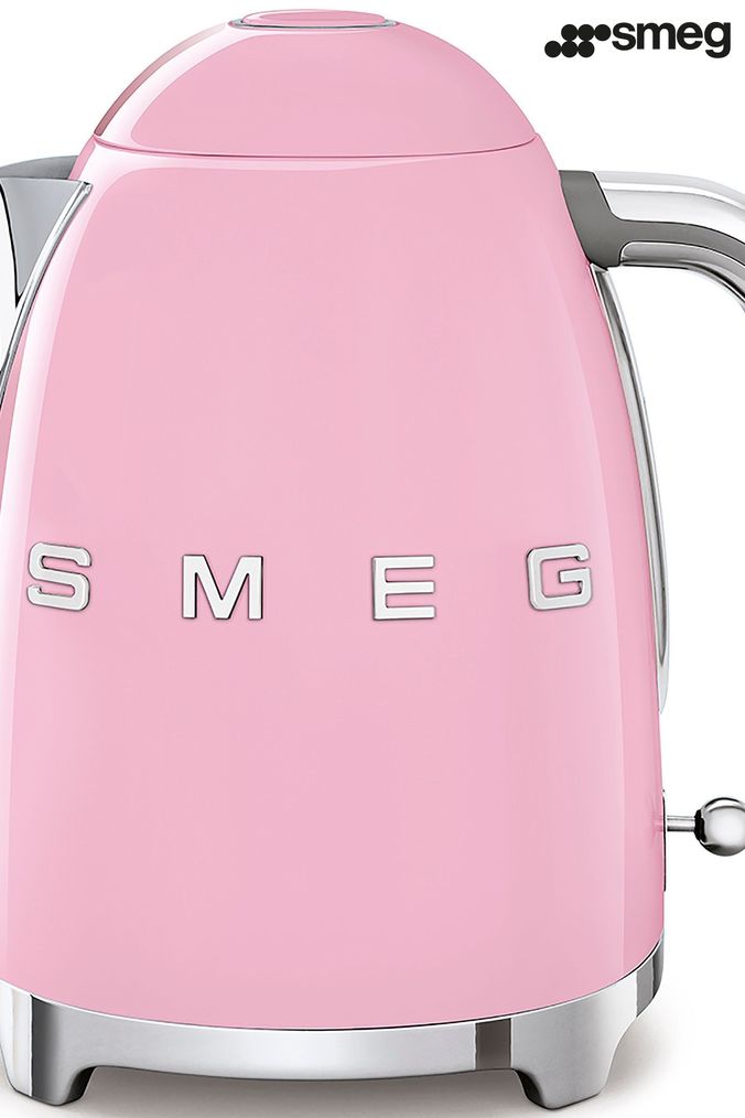 Pink smeg hot sale kettle and toaster