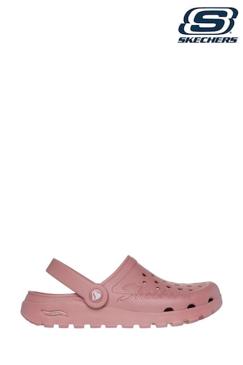 Skechers charcoal Pink Arch Fit Footsteps Pure Joy Sandals (604697) | £44