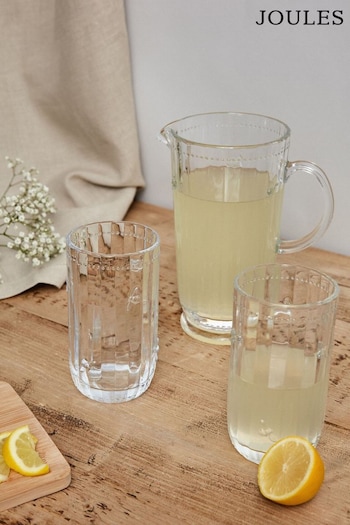 Joules Set of 4 Clear Bee Tall Tumblers (604945) | £34