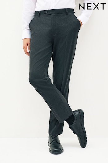 Charcoal Grey Tailored Stretch Smart Trousers Kent (604996) | £24
