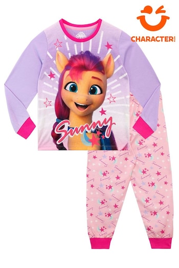 Character Purple Long Sleeved Girls Pyjama Set (605125) | £14