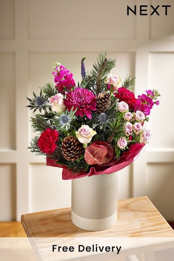 Pink Fresh Flower Bouquet in Gift Bag (605128) | £40