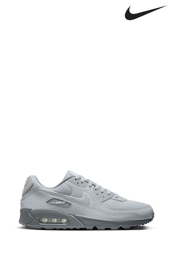 Nike Grey /Ecru Air Max 90 Trainers (605258) | £145