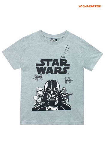 Character Grey Star Wars Short Sleeved T-Shirt (605300) | £13