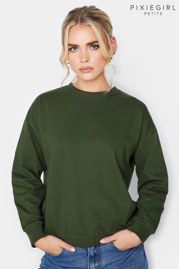PixieGirl Petite Green Crew Neck Sweatshirt (605507) | £20