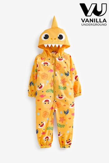 Vanilla Underground Yellow Baby Shark Unisex Kids Puddle Suit (605573) | £34