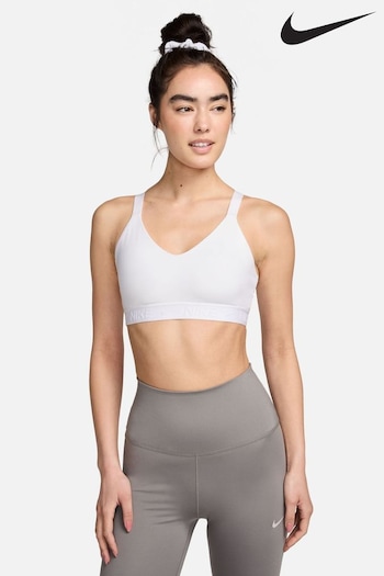 Nike White Indy Medium Support Padded front Bra (605624) | £38