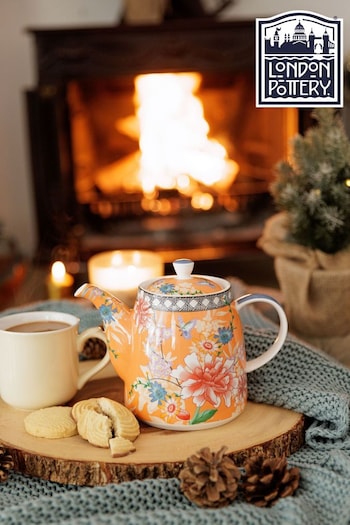 London Pottery Orange Bell-Shaped Loose Tea Teapot (606052) | £50