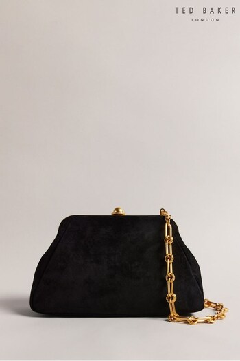 Ted Baker Miiraa Large Frame Black Clutch Bag (606096) | £185