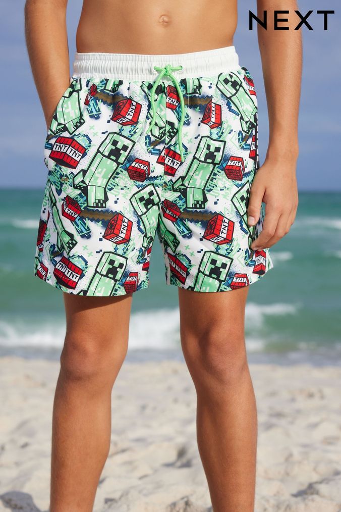 Buy Boys Swim Shorts Green Swimwear Online Next UK