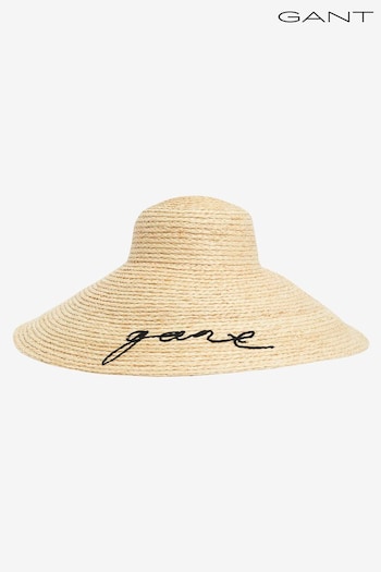 GANT Natural Raffia Sun Hat (606673) | £135