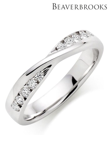 Beaverbrooks 9ct White Gold Diamond Wedding Ring (606712) | £925