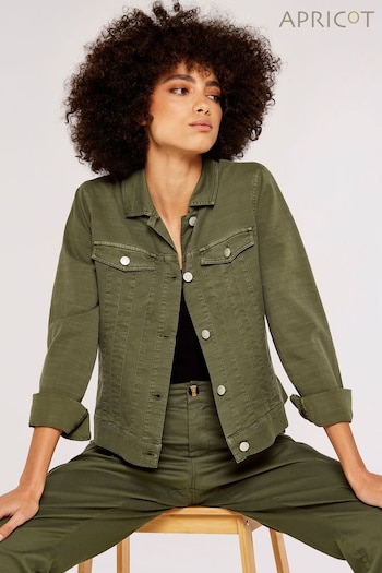 Womens Green Denim Coats & Jackets